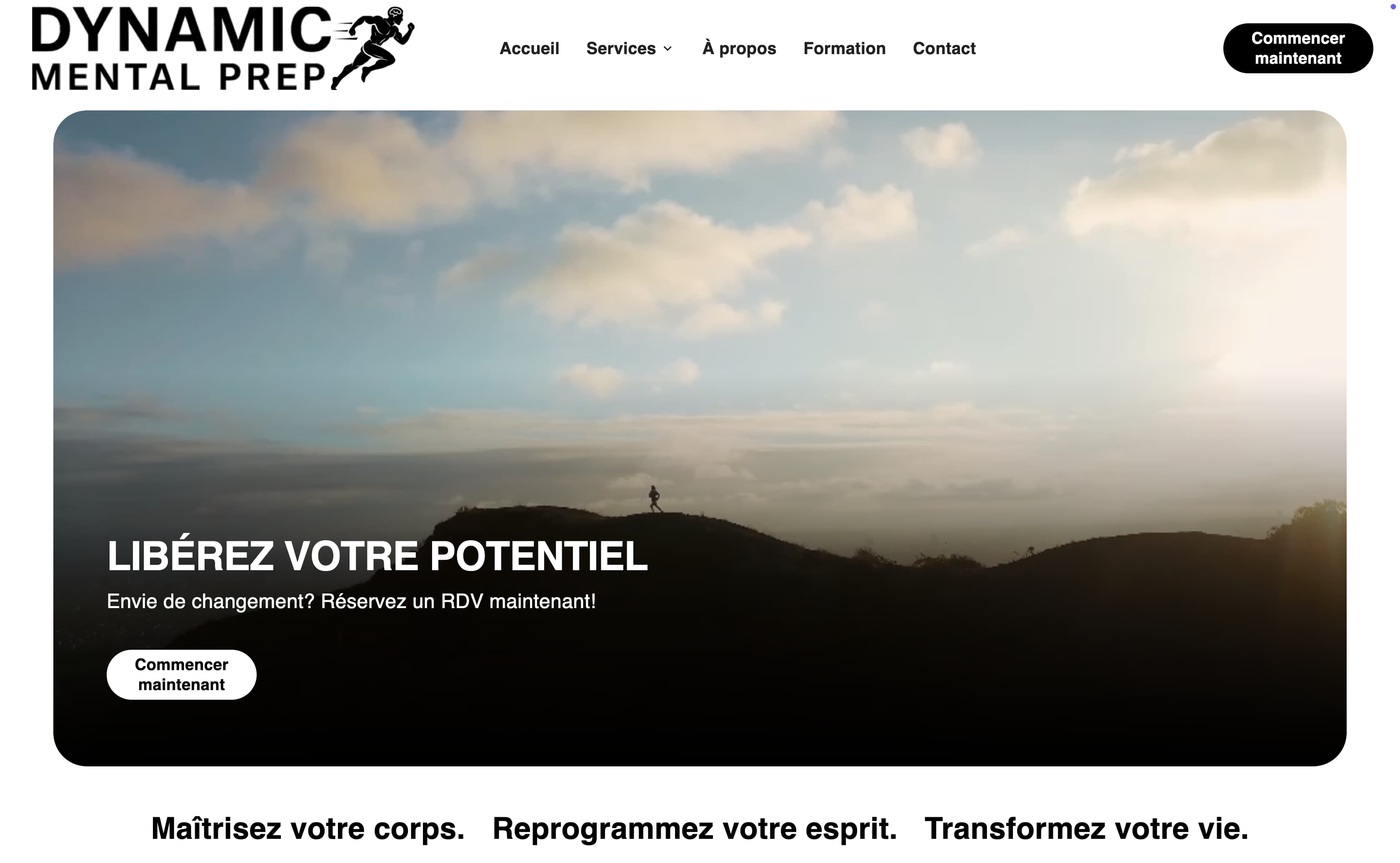 Site Vitrine - Dynamic Mental Prep